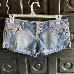 Almost Famous Distressed Denim Shorts